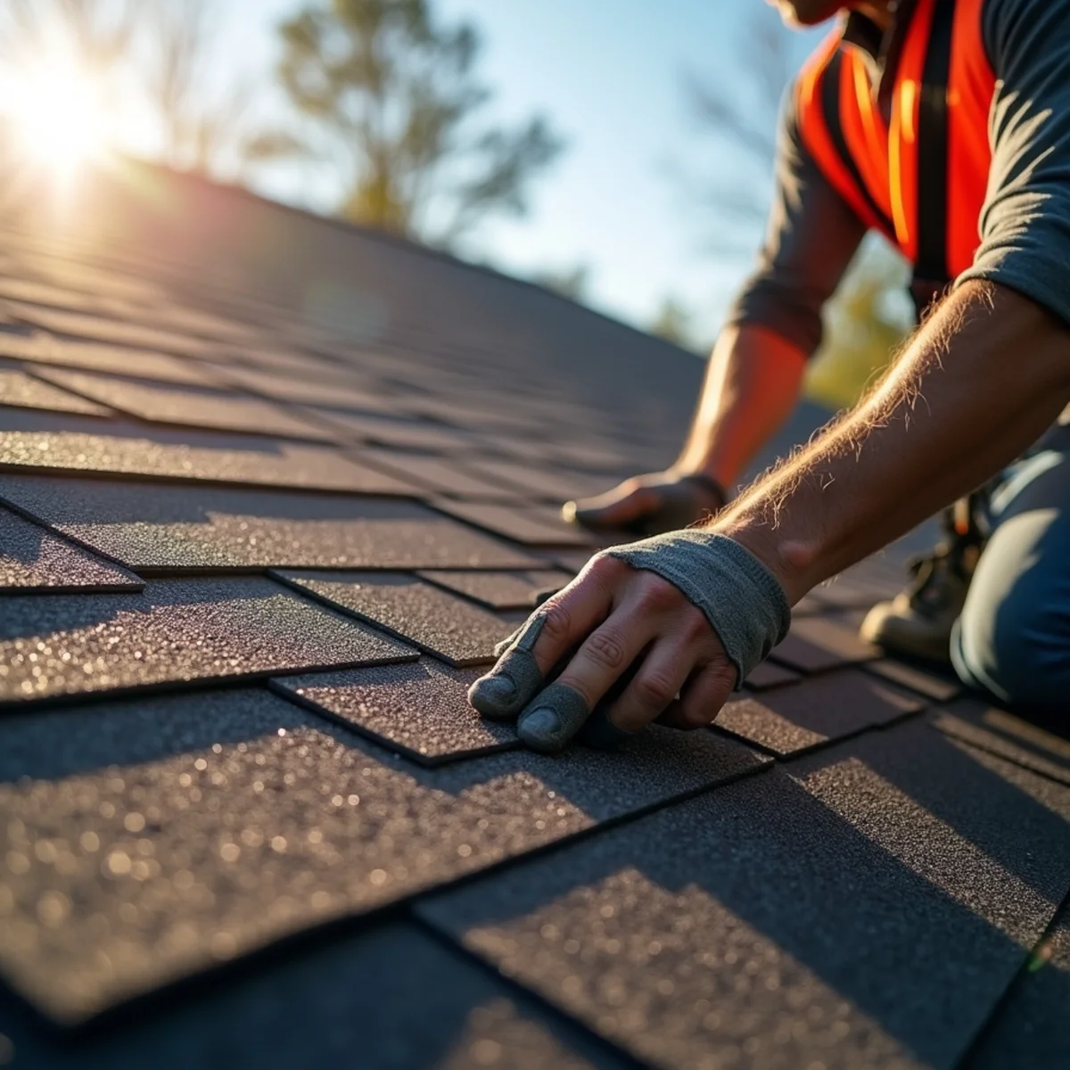Class 4 impact-resistant architectural shingles installed on residential roof in Little Rock